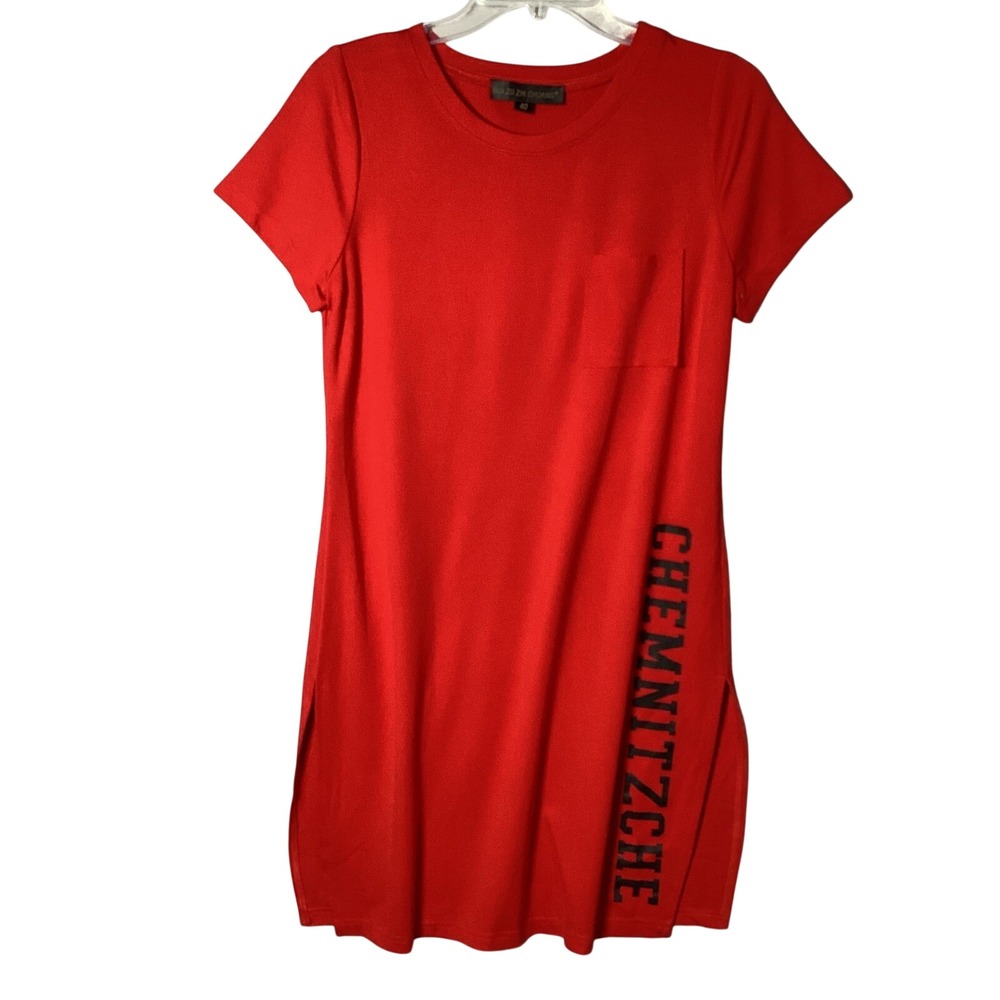 Gui Zu Zhi Chuang Small Red Cotton Silk T-Shirt Mini Dress Graphic  Streetwear